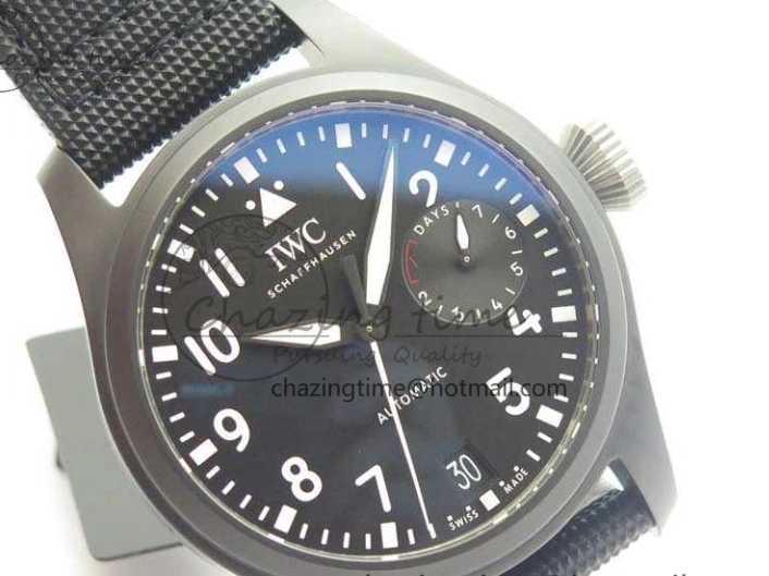 MIROTIME 0815 Big Pilot Real PR IW502001 Real Ceramic ZF 1:1 Best Edition On Black Calfskin Strap A51111 V Seasonal 7227
